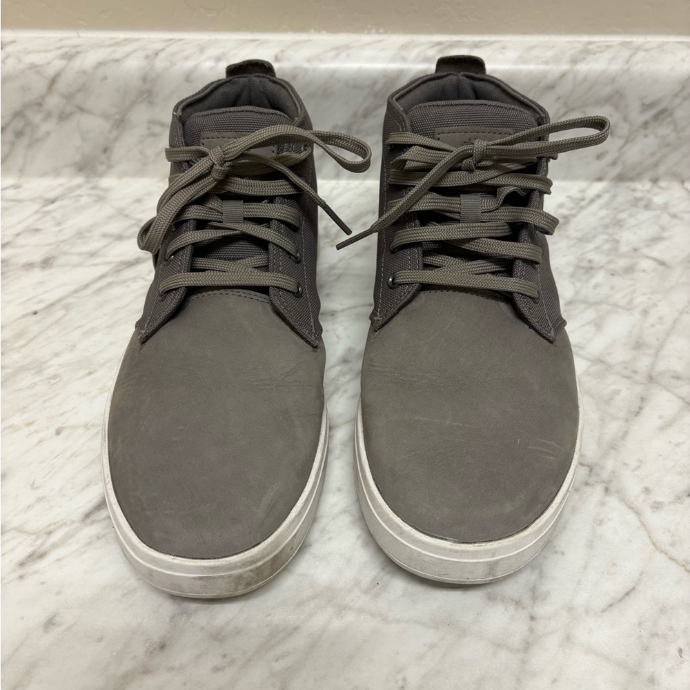 Men's Gray Casual Lace-Up Sneakers